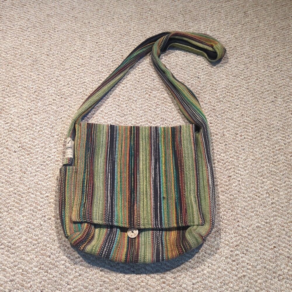 Ganesh Himal Crossbody Bag Tote Muticolor Festival Hippie Boho Fair Trade